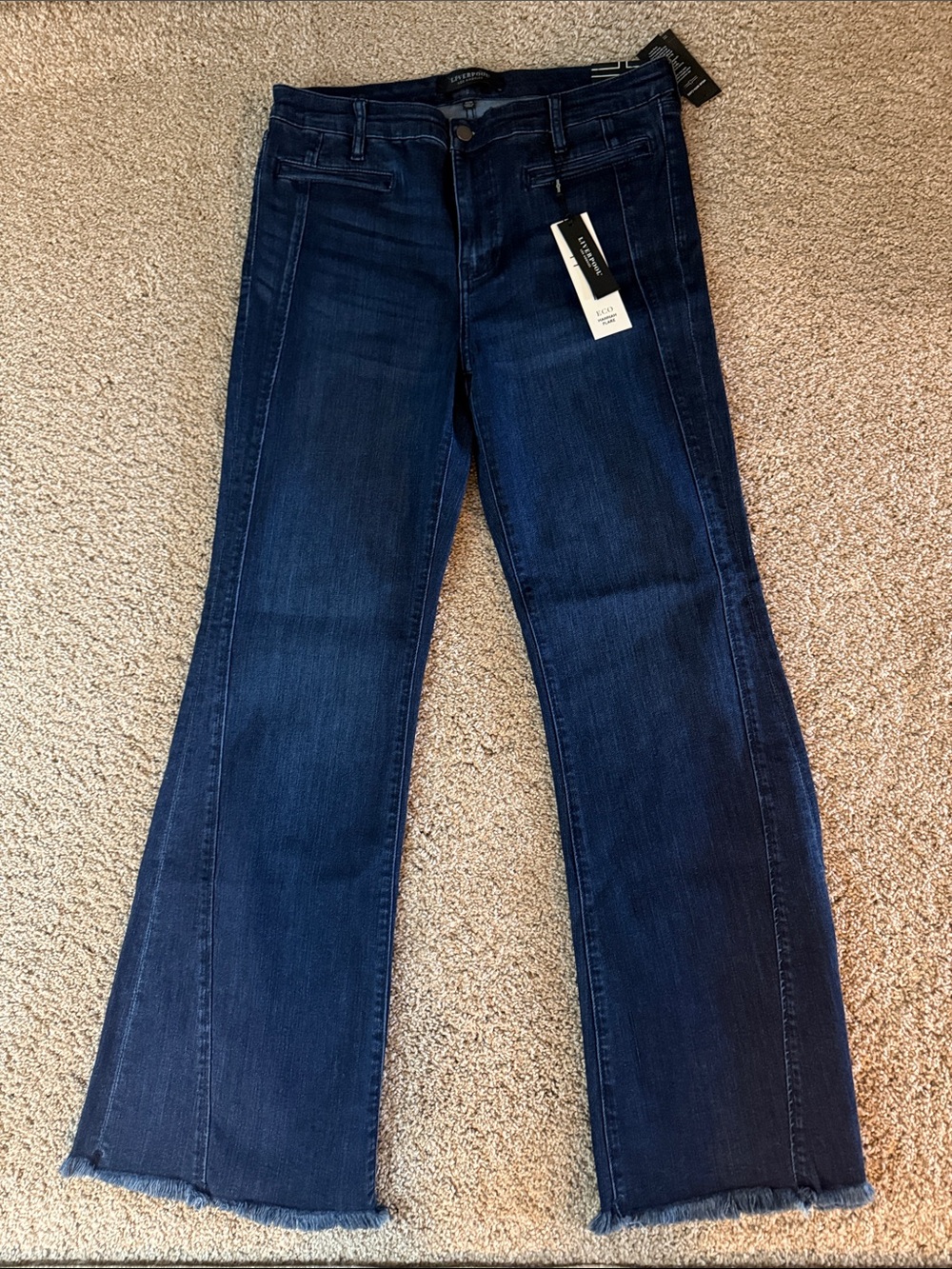 Liverpool Dark Blue Flare Jeans